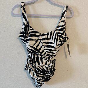 Caman Marc Volvo Tropical Leaf One Piece Swimsuit